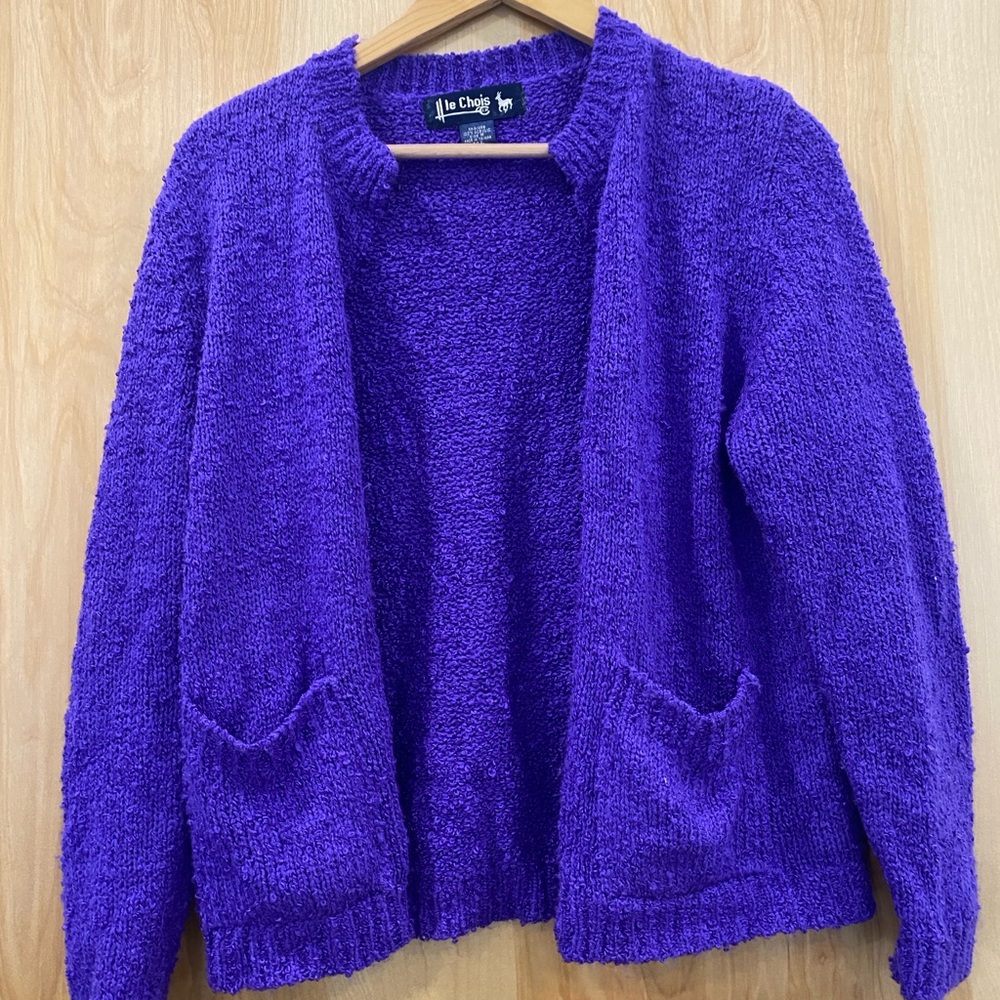 Liz Claiborne Vibrant Purple Knit Sweater